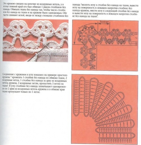 Кайма крючком-3. Схемы.