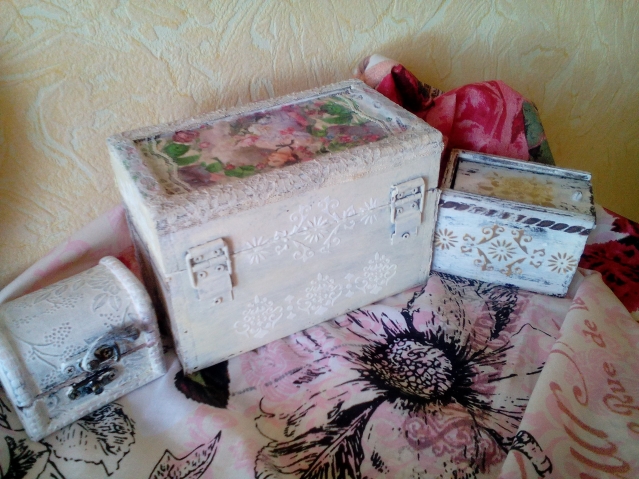 Декупажные вещи сделанные уже давно