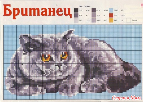 еще схемы вышивки крестиком