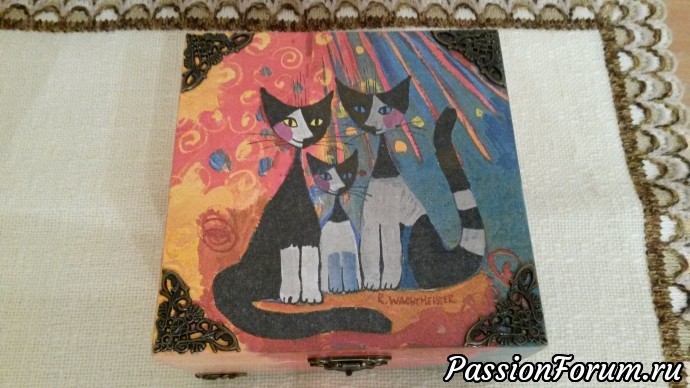 Шкатулка "Кошки" 6 Шкатулка "Кошки" 6