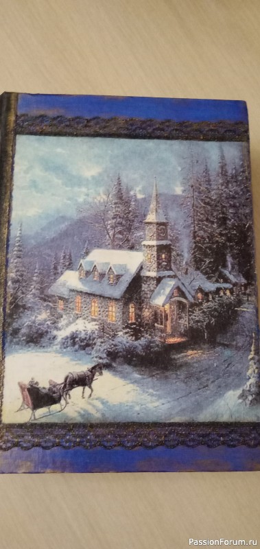 Шкатулка-книга "Рождественские каникулы"