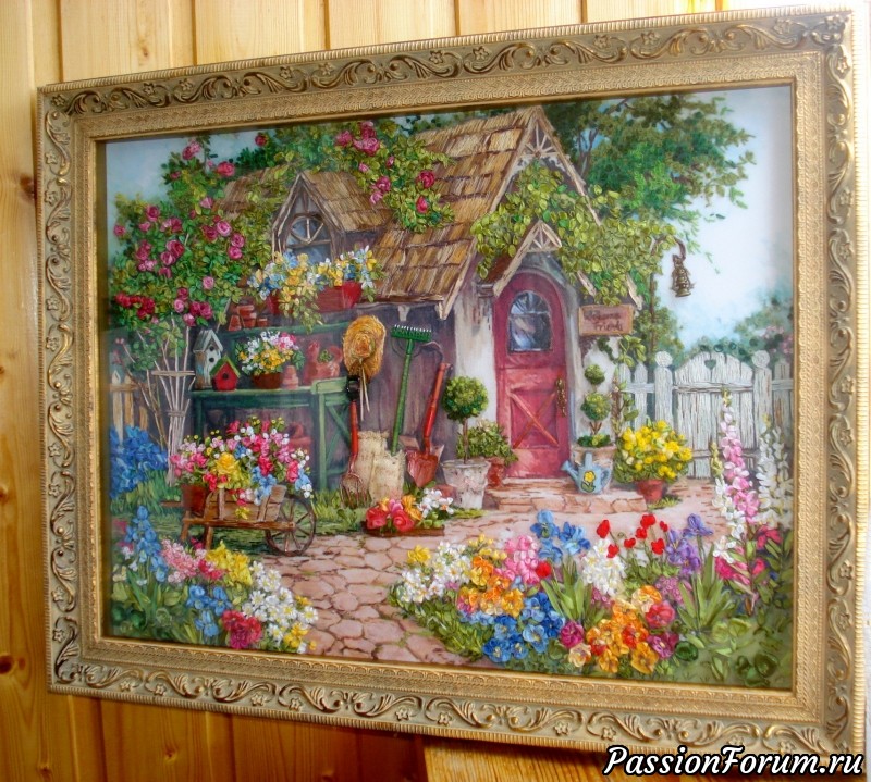 Как я вышивки оформила...