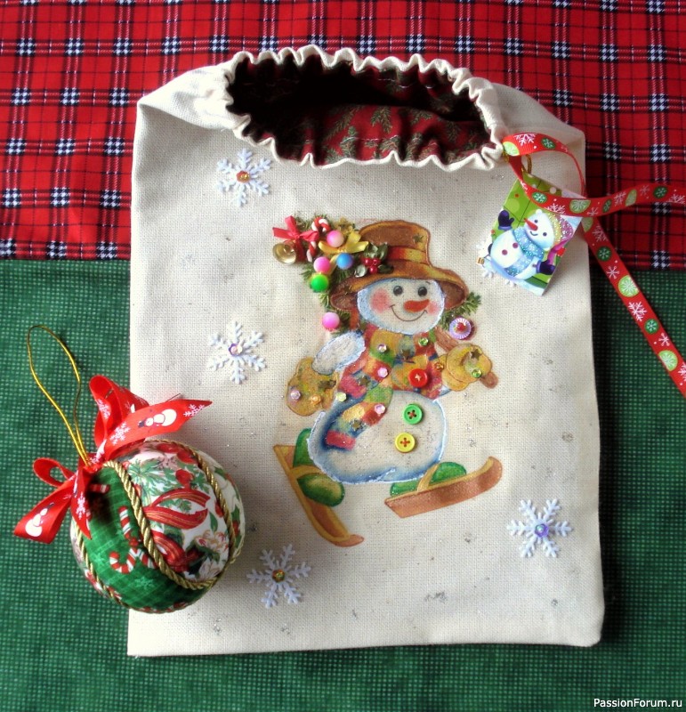 Мешочки для новогодних подарков