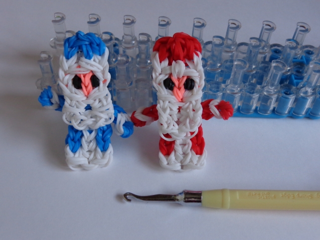 ДЕД МОРОЗ из резиночек, Радужки Rainbow Loom