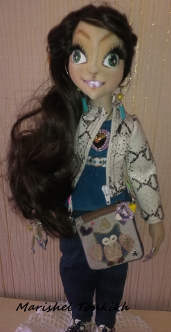 Текстильная шарнирная кукла Танюшка