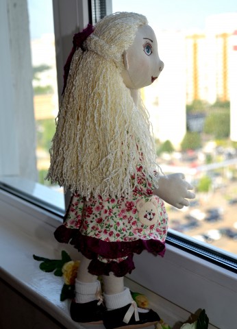 Моя первая текстильная кукла.