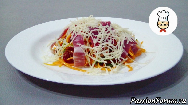 Полезный и вкусный салат из тыквы