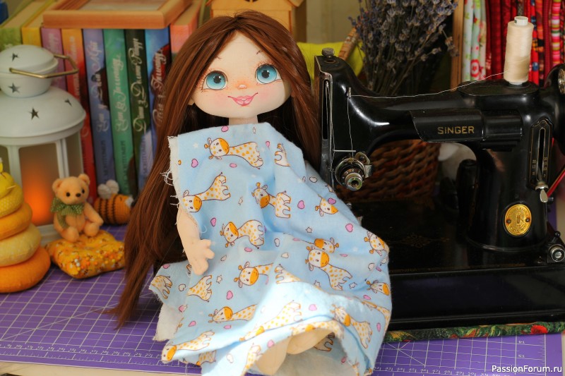 Текстильная куколка Стефания.