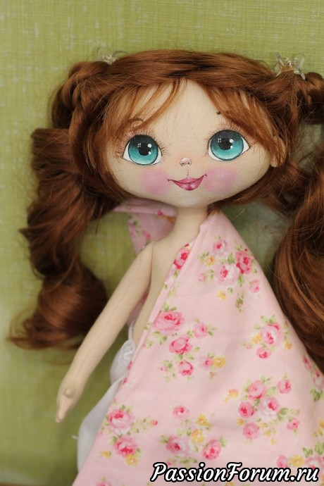 Текстильная куколка Розмари.