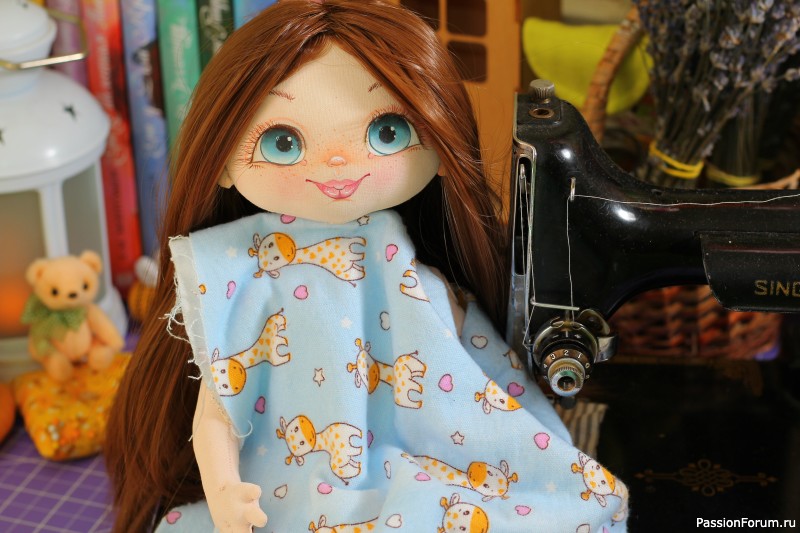 Текстильная куколка Стефания.