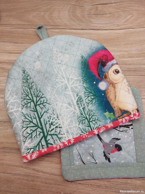 Новогодний кухонный текстиль