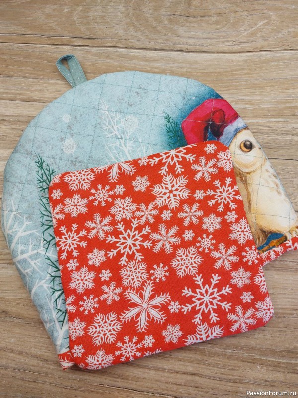 Новогодний кухонный текстиль