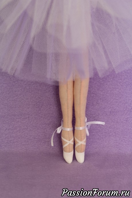 Текстильная куколка Патрисия. Балеринка.