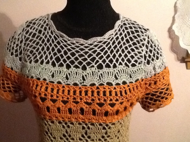 Платье -туника крючком из журнала Crochet summer 2014