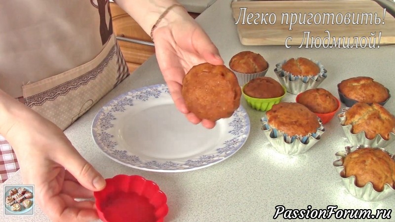 Постные (вегетарианские) банановые кексы
