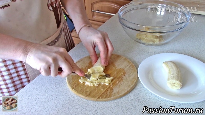 Банановый кекс с маком