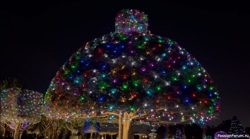 Новогоднее убранство парка