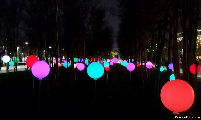 Новогоднее убранство парка