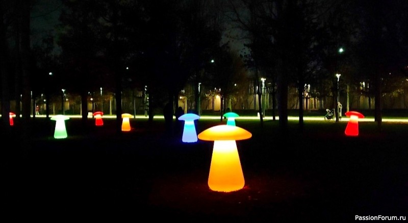 Новогоднее убранство парка