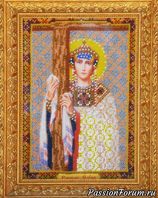 Святая равноапостольная Елена. Вышивала в подарок Святая равноапостольная Елена. Вышивала в подарок