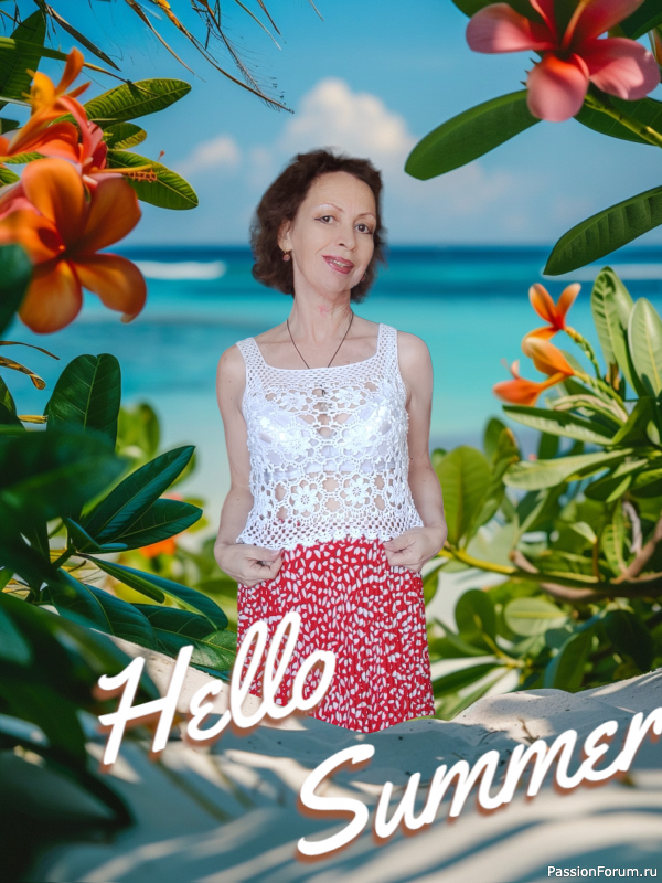 Летний ажурный топ "Hello Sammer"