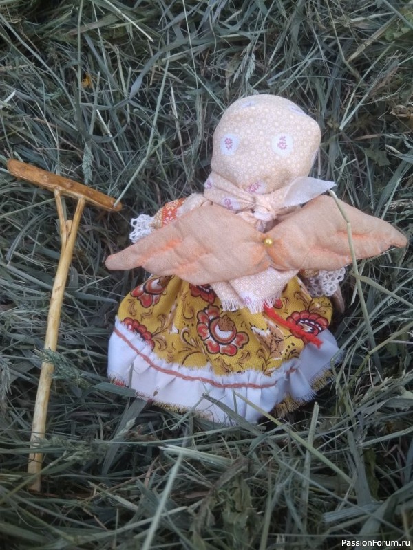Сенокосная Баба Фея (кукла в технике "грунтованный текстиль")