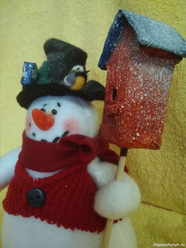 Снеговиков много не бывает - сНежные гости (снеговики в стиле "тильда")