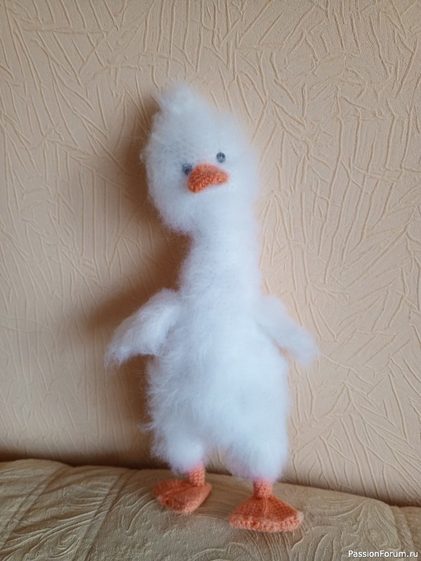 Новогодний гусик крючком