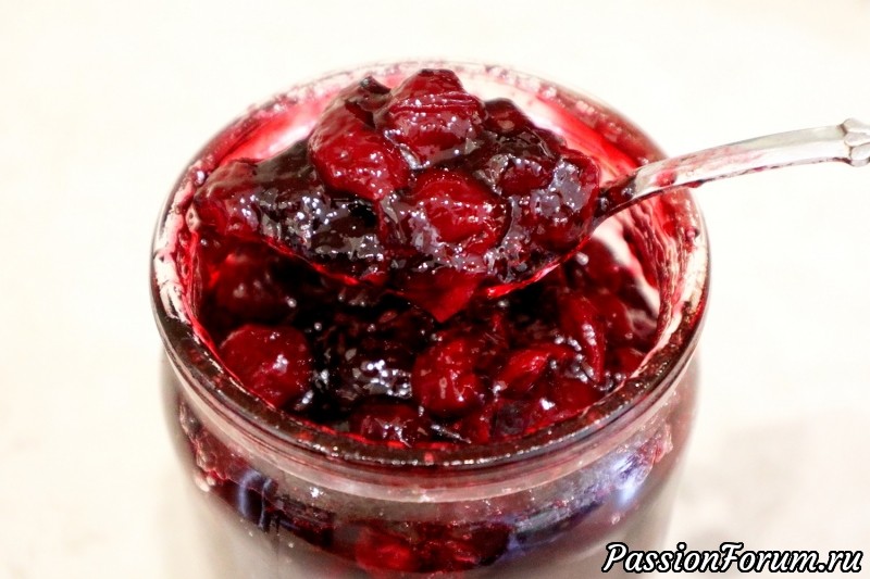 Варенье из вишни с желатином