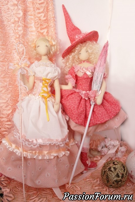 Текстильные куклы тряпиенс - сестрёнки