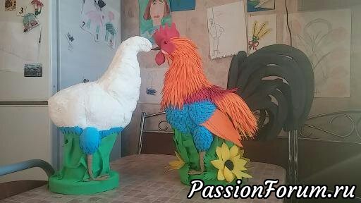 Петух из фоамирана