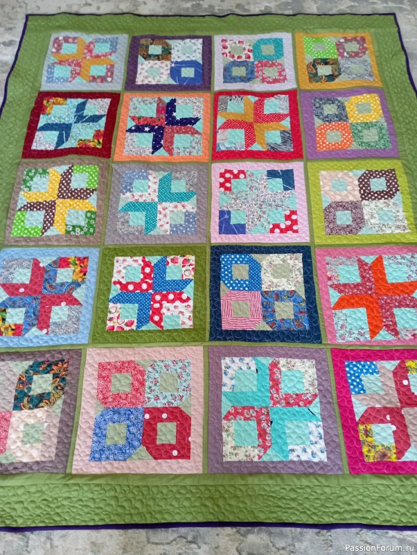 Покрывало в технике пэчворк