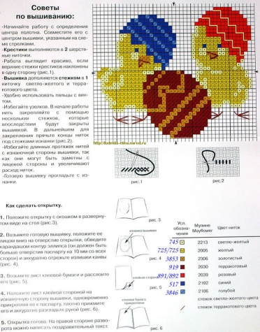 Схемы вышивки к Пасхе