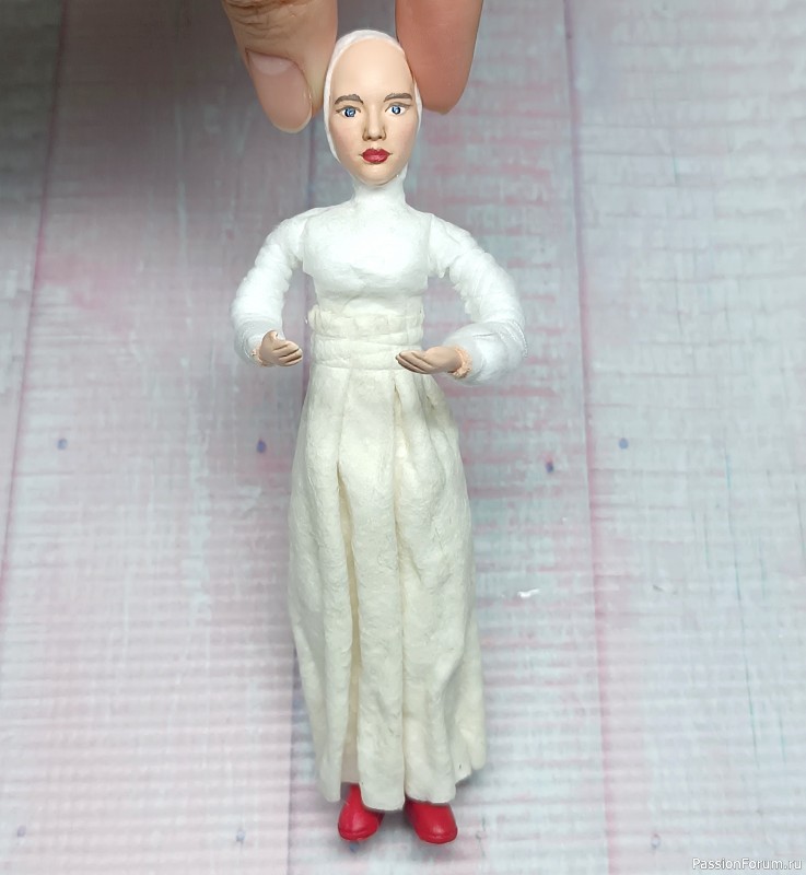 Русская красавица. Ватная игрушка на пасхальную тему