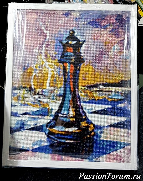 Алмазная мозаика "Шахматный король"