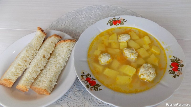 Рецепт супа быстрого приготовления с фрикадельками