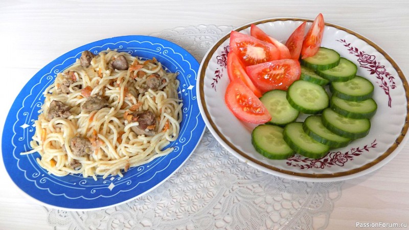 Как приготовить макароны с печенкой