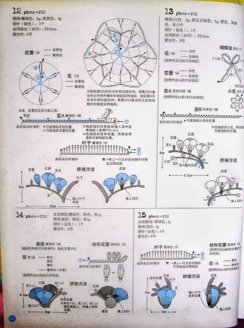 Цветы крючком схемы вязания