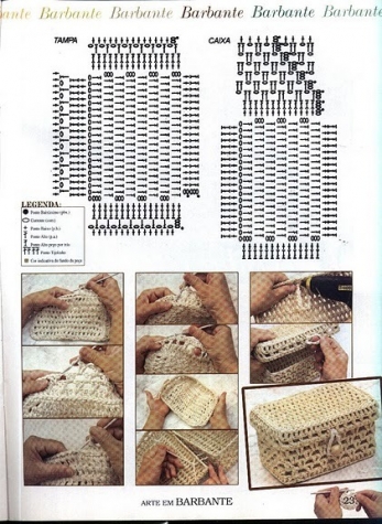 Шкатулочки, коробочки крючком.