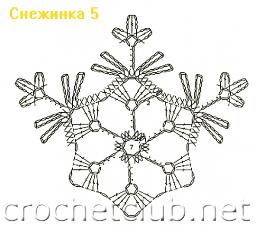 Корона снежинка (работа из интернета)