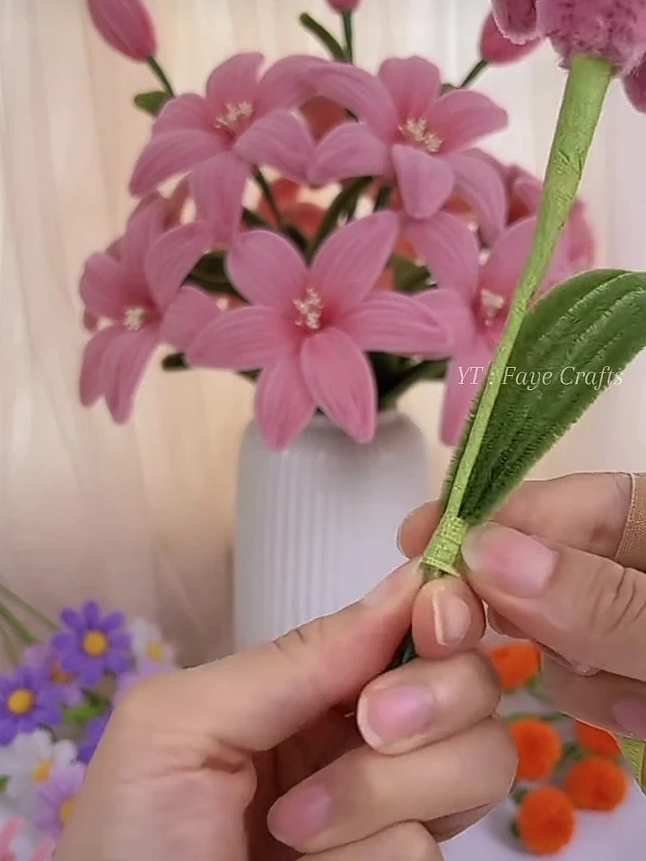 Цветы из синельной проволоки: мастер-класс по изготовлению лилий