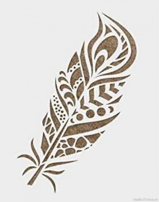 Перья из фоамирана. Шаблоны