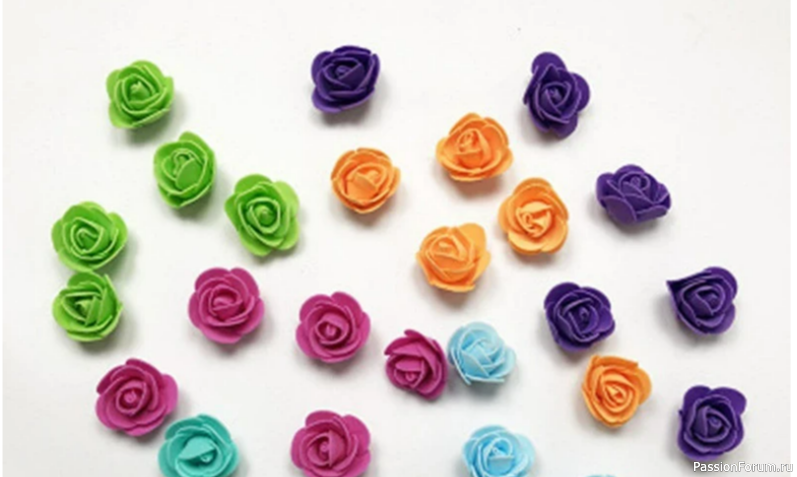 Простые цветы из фоамирана для начинающих: мастер-класс