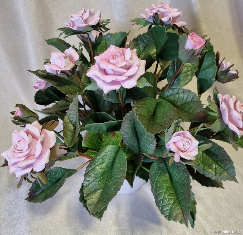 Кустовые розочки из фоамирана. Шаблоны