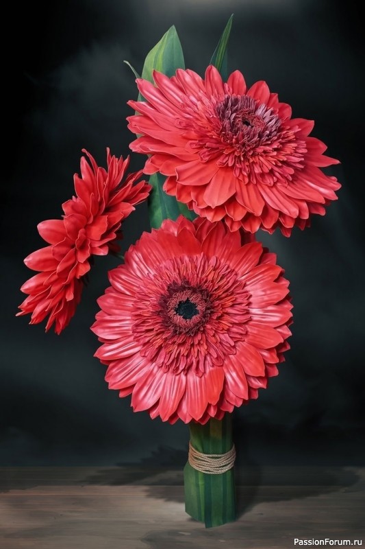 Герберы из фоамирана. Шаблоны