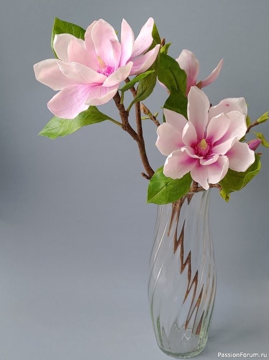 Магнолия из фоамирана. МК