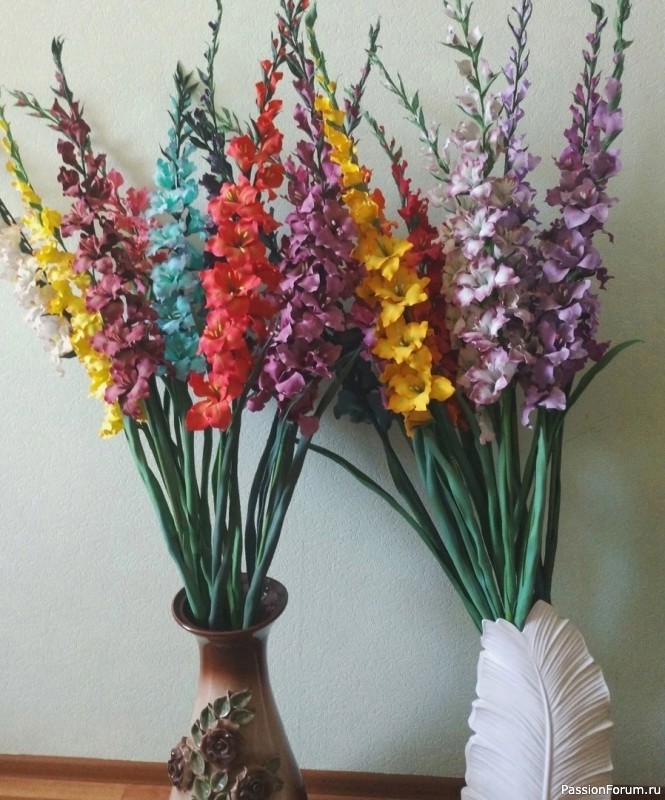 Гладиолусы из фоамирана. Шаблоны