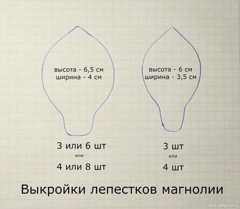 Магнолия из фоамирана. МК