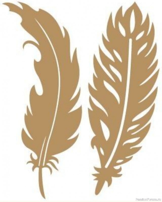 Перья из фоамирана. Шаблоны