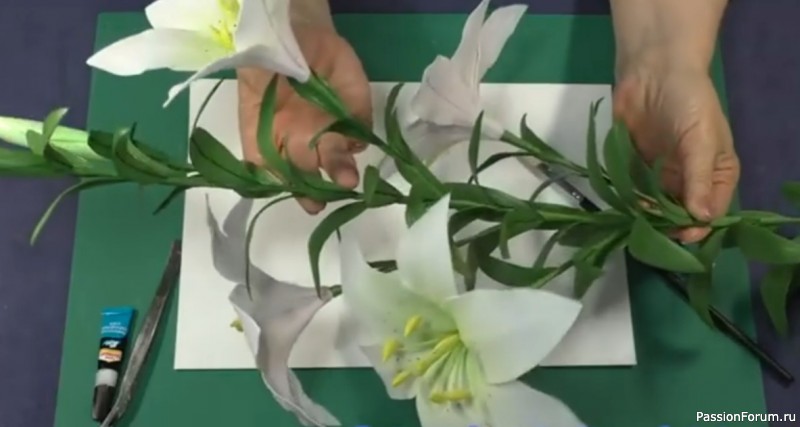 Лилия из фоамирана. Видео МК